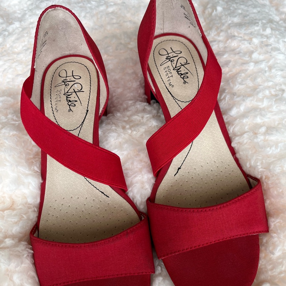Life Stride Women's Red Sandals